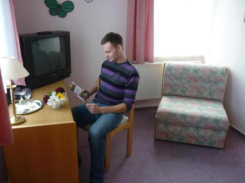 Hotel Burghof Oberweißbach Oda fotoğraf